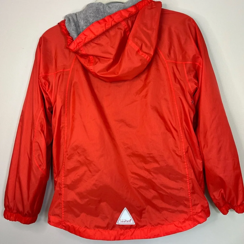 L.L. Bean Kids Orange Hooded Raincoat